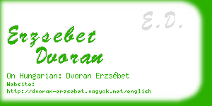 erzsebet dvoran business card